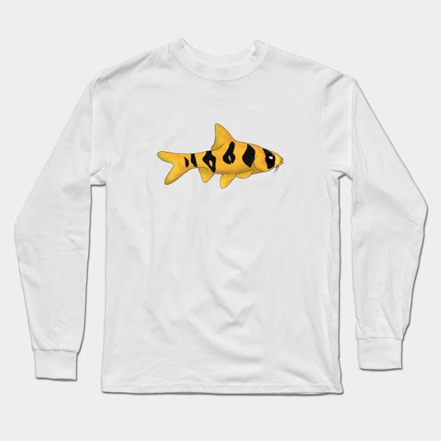 Orange Buffalo Barb Long Sleeve T-Shirt by Moopichino